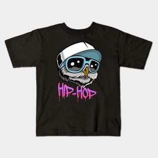 Hip Hop Owl Urban Shirts Kids T-Shirt